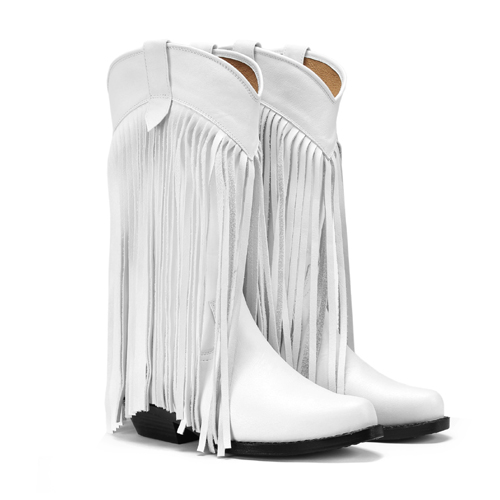 KOWBOJKI BIAŁE FRĘDZLAMI - obrazek 3