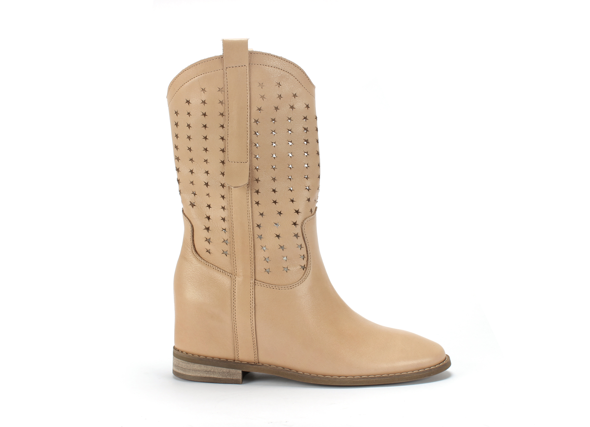 BOTKI DAMSKIE NATALIE Z AŻUROWĄ CHOLEWĄ